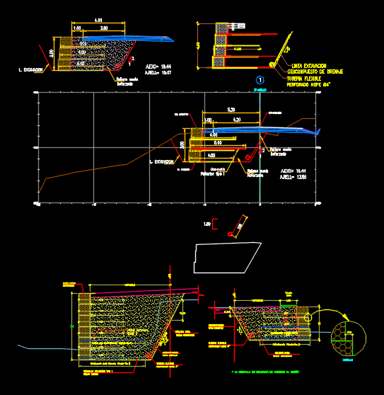 Detail Of Retaining Walls Dwg Detail For Autocad Designs Cad