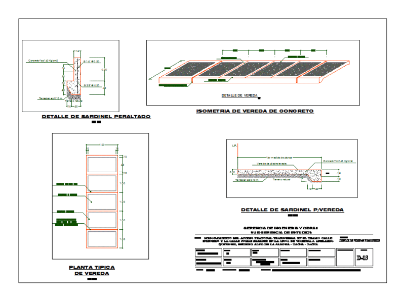 Detail Paths DWG Detail for AutoCAD
