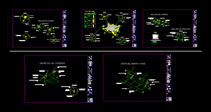 Details Bamboo Furniture DWG Detail for AutoCAD