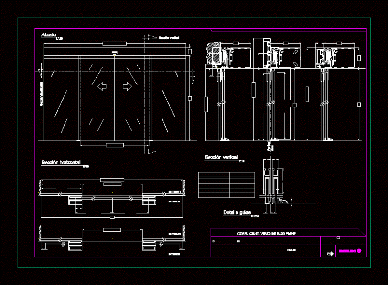 Details Curtin Wall (Glass Facade) DWG Detail for AutoCAD
