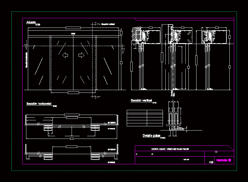 Details Curtin Wall (Glass Facade) DWG Detail for AutoCAD • Designs CAD