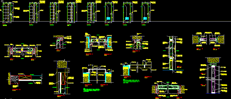 Details Doors DWG Section for AutoCAD