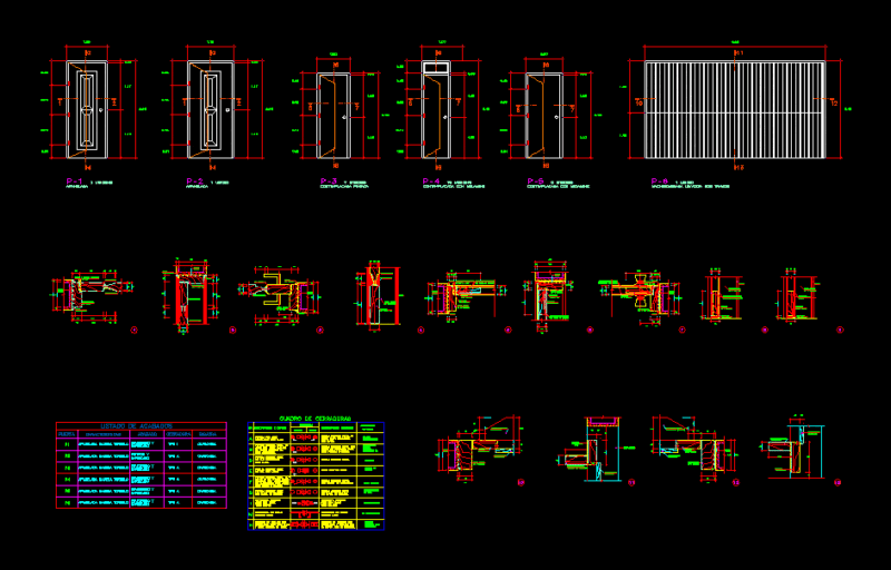 Details Doors DWG Plan for AutoCAD