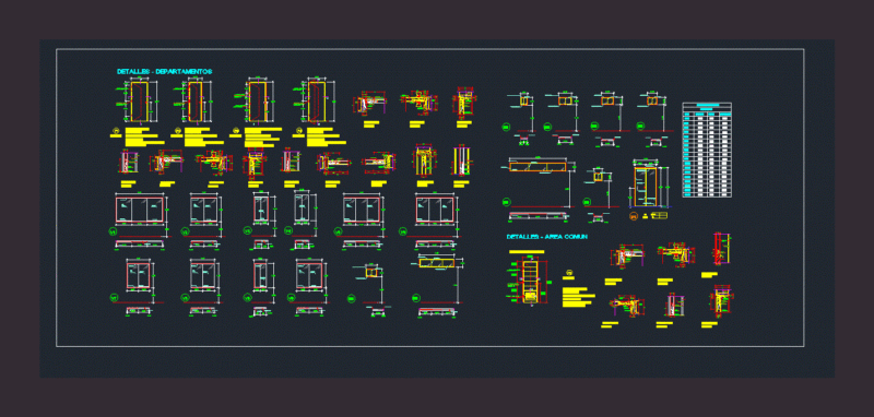 Details Doors And Windows DWG Detail for AutoCAD