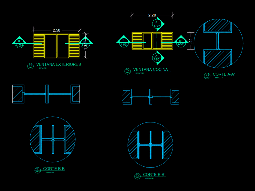 Details Doors And Windows Of A Project DWG Full Project for AutoCAD