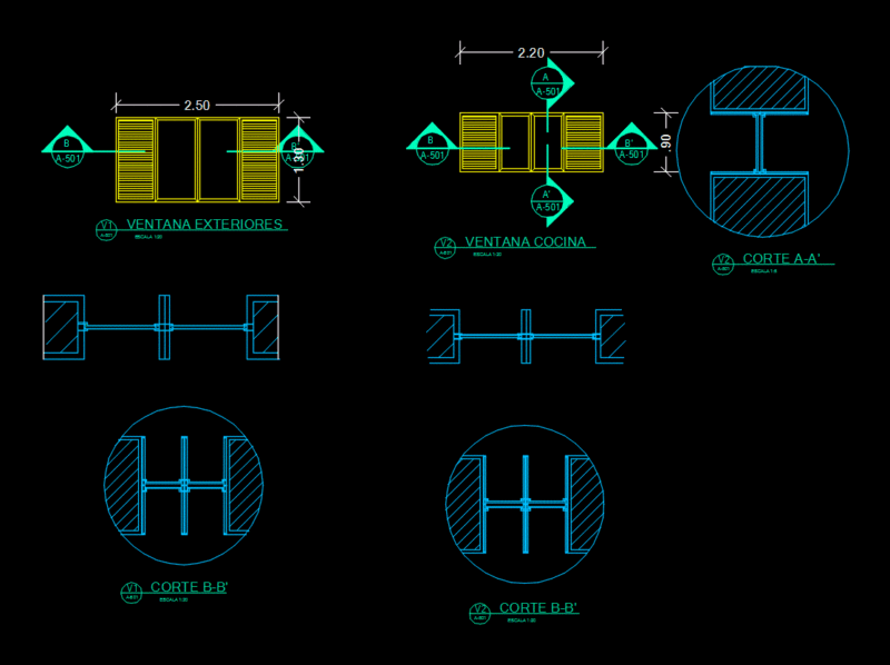 Details Doors And Windows Of A Project DWG Full Project for AutoCAD