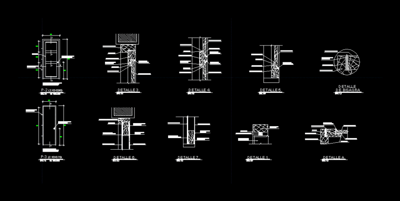 Details Doors Wood DWG Detail for AutoCAD