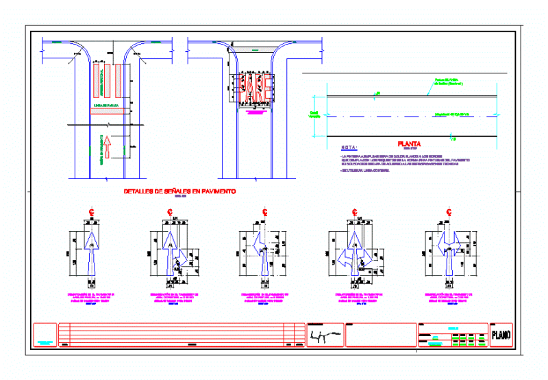 Detail SeÑAletica DWG Detail for AutoCAD