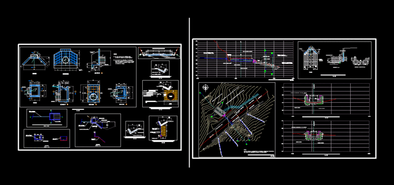 Detail Sewer DWG Plan for AutoCAD