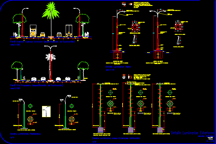 Details Extern Lights DWG Detail for AutoCAD • Designs CAD