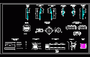 Detail Signaling Of Roads And Racetracks – Plant And Elevation Drawing DWG Detail for AutoCAD