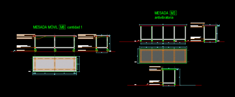 Details Mesadas14 DWG Detail for AutoCAD