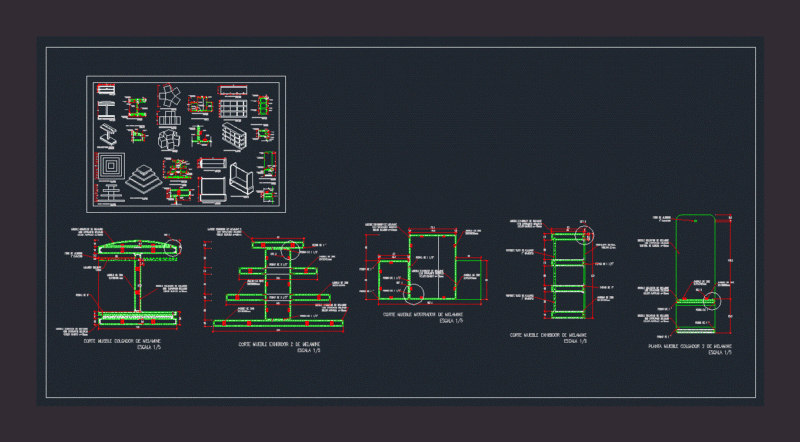 Details Mesamines Furnishings DWG Detail for AutoCAD
