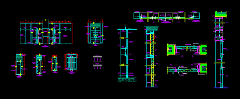 Details Of Doors And Screens DWG Plan for AutoCAD
