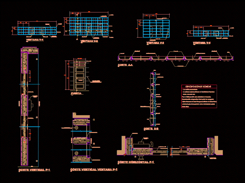 Details Of Doors And Windows DWG Detail for AutoCAD