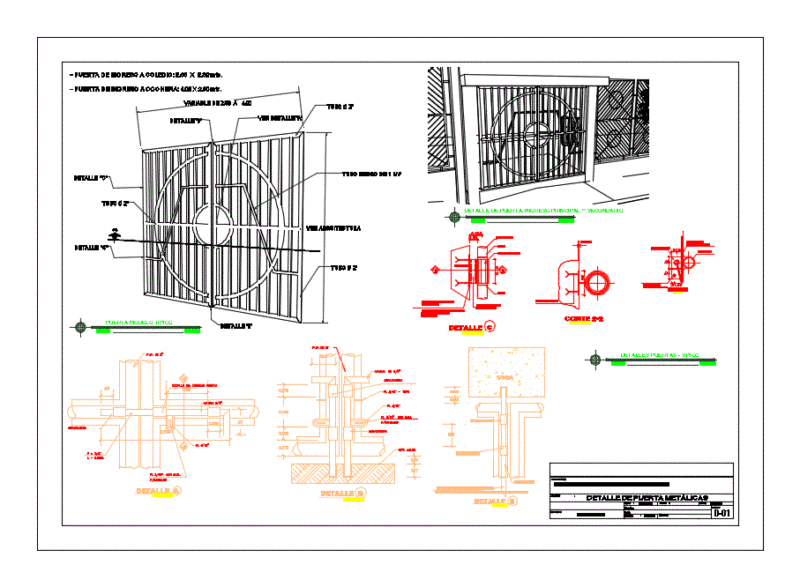 Details Of Income And Doors DWG Detail for AutoCAD