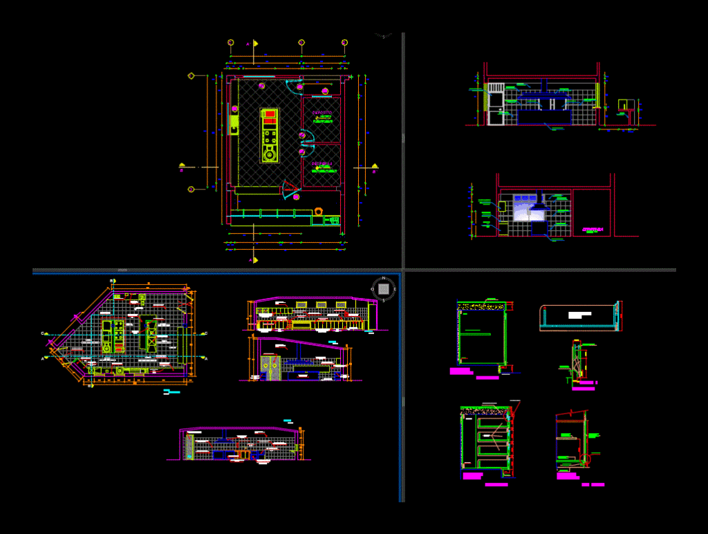 Details Of Types Of Cuisines DWG Detail for AutoCAD