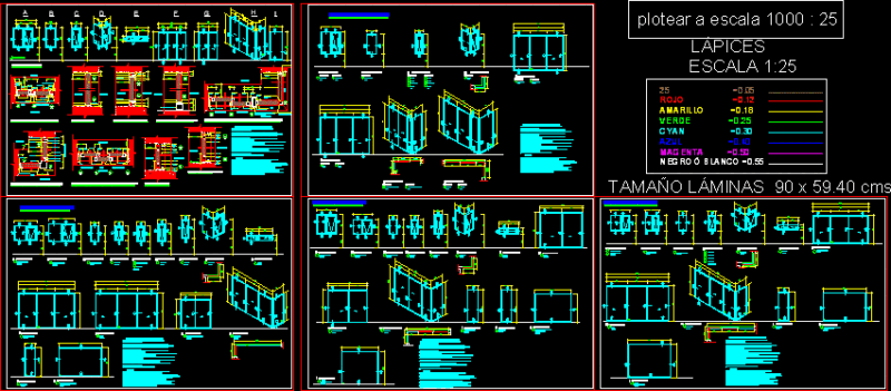 Details Of Windows DWG Detail for AutoCAD