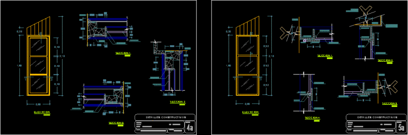 Details Of Wooden Doors DWG Detail for AutoCAD