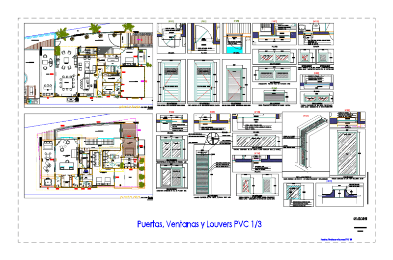 Details Pvc Doors And Windows DWG Detail for AutoCAD