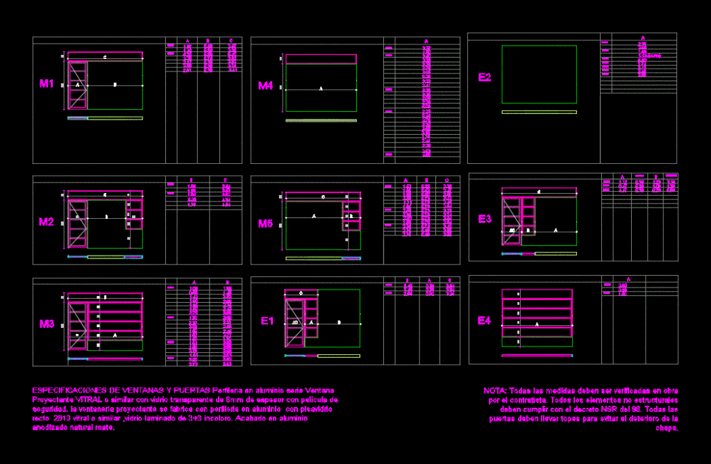 Details Windows DWG Detail for AutoCAD