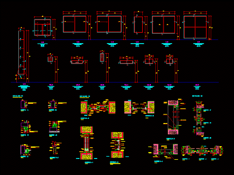 Details Windows DWG Detail for AutoCAD