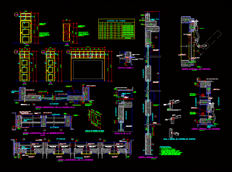 Details Wooden Door DWG Detail for AutoCAD