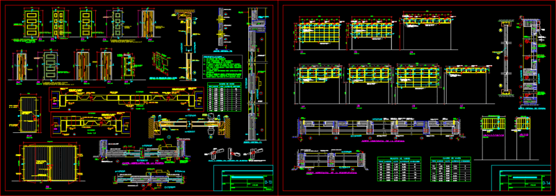 Detail Wooden Carpentry (Doors -Windows) DWG Section for AutoCAD