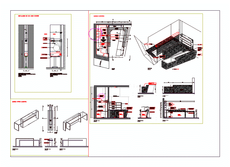 Development Of Fixed Furniture DWG Block for AutoCAD