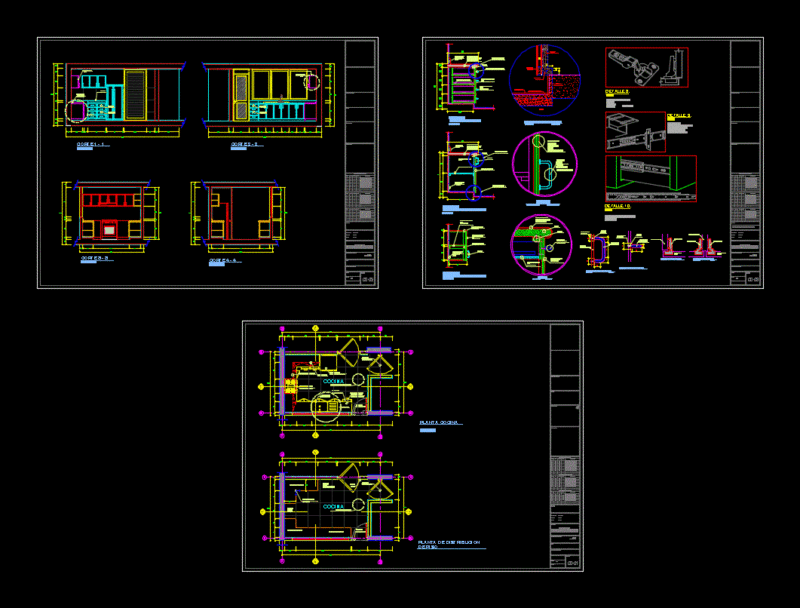 Development Of Kitchen DWG Detail for AutoCAD