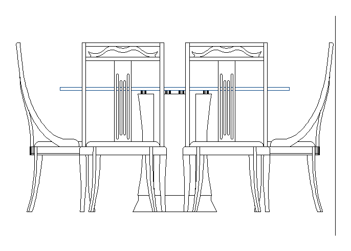 Dining Table DWG Block for AutoCAD \u2022 Designs CAD