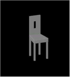 Dining Chair DWG Block for AutoCAD