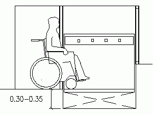 Disabilities – Access To Elevator DWG Block for AutoCAD