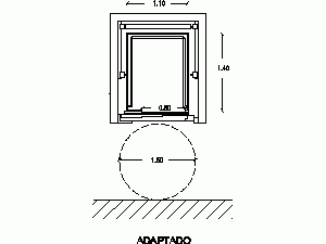 Disabilities – Exit Of Booth’s Elevator DWG Block for AutoCAD