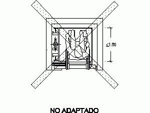 Disabilities – Not Adapted Elevator DWG Plan for AutoCAD
