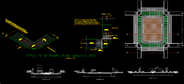 Disabled Ramp DWG Plan for AutoCAD Designs CAD