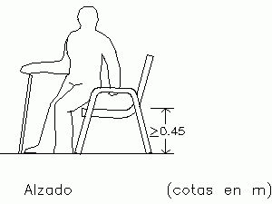 Discapacities – Chair’s Height DWG Block for AutoCAD