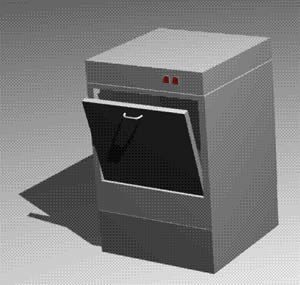 Dishwasher 3D 3DS Model for 3D Studio Max