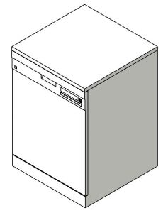 Dishwasher 3D DWG Model for AutoCAD • Designs CAD