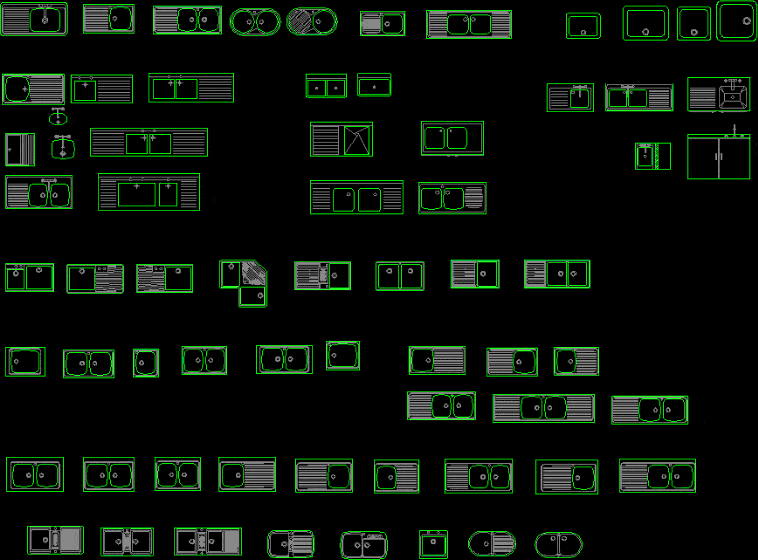 Dishwasher Blocks DWG Block for AutoCAD • Designs CAD