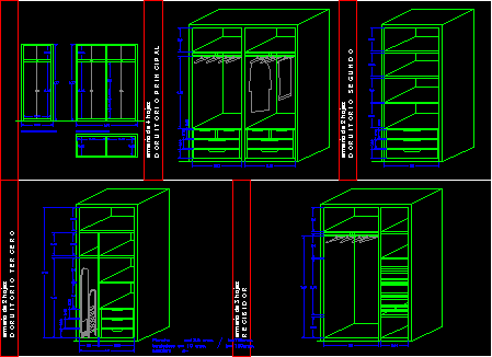 Closets 2D DWG Detail for AutoCAD • Designs CAD
