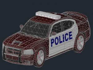 Dodge Police Car DWG Block for AutoCAD • Designs CAD