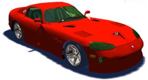 Dodge Viper 3D 3DS Model for 3D Studio Max