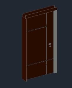 Door 106×227 DWG Block for AutoCAD