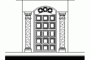 Door DWG Detail for AutoCAD