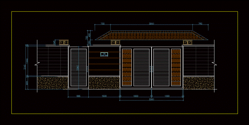 Door DWG Elevation for AutoCAD