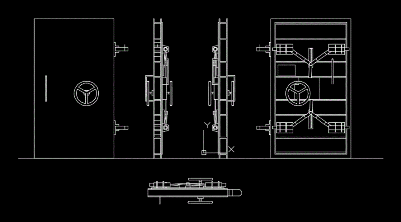 Door DWG Elevation for AutoCAD