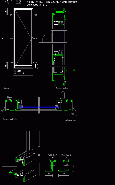 Door A Folding Leaf DWG Block for AutoCAD Designs CAD