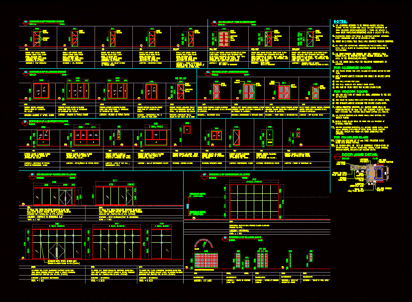 Autocad Door Schedule Template 1650