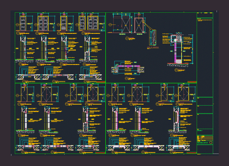 Door Details DWG Detail for AutoCAD